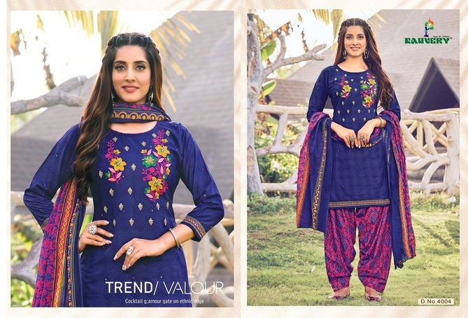 Kauvery Nyraa 4 Fancy Ethnic Wear Cotton Printed Readymade Suit Collection